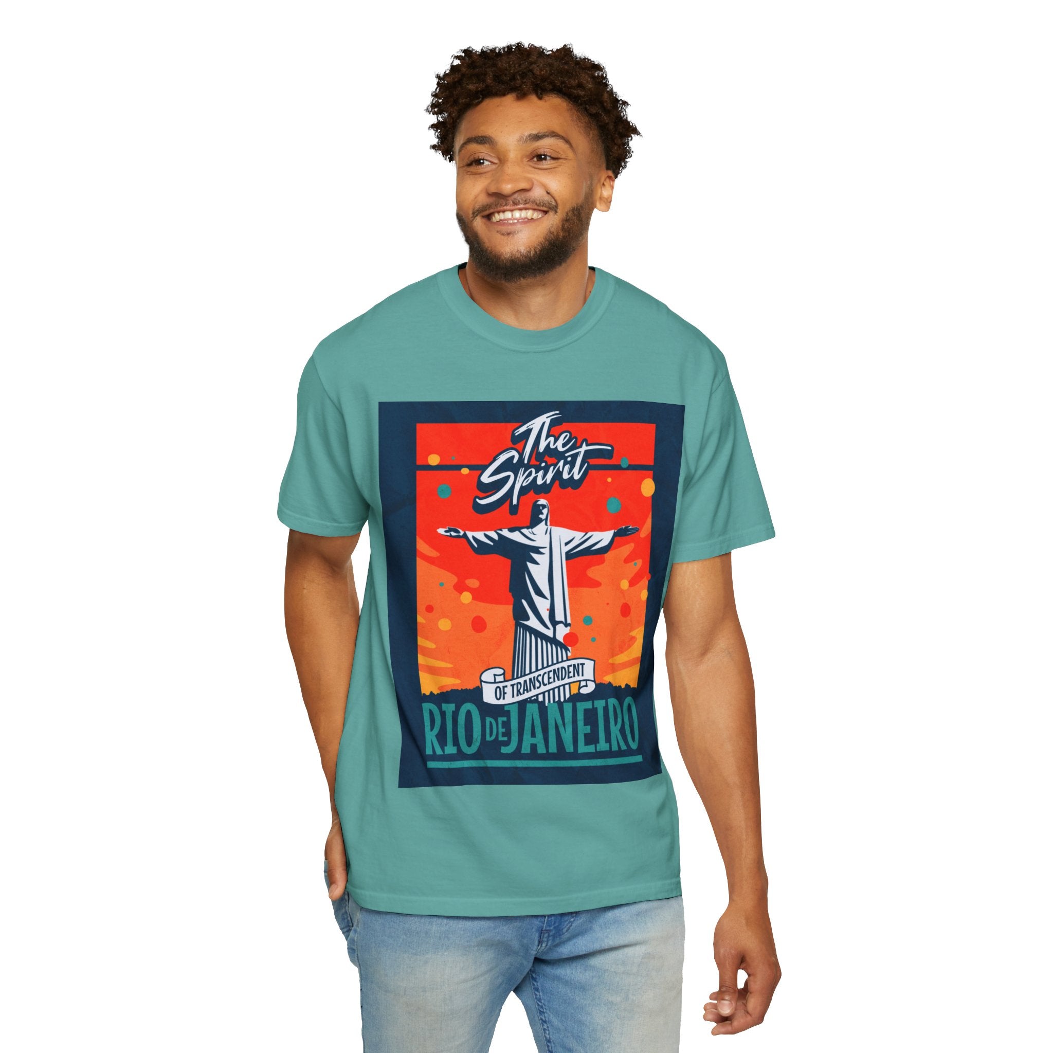 Rio de Janeiro Christ the Redeemer Poster T-Shirt — 'The Spirit' Graphic Tee