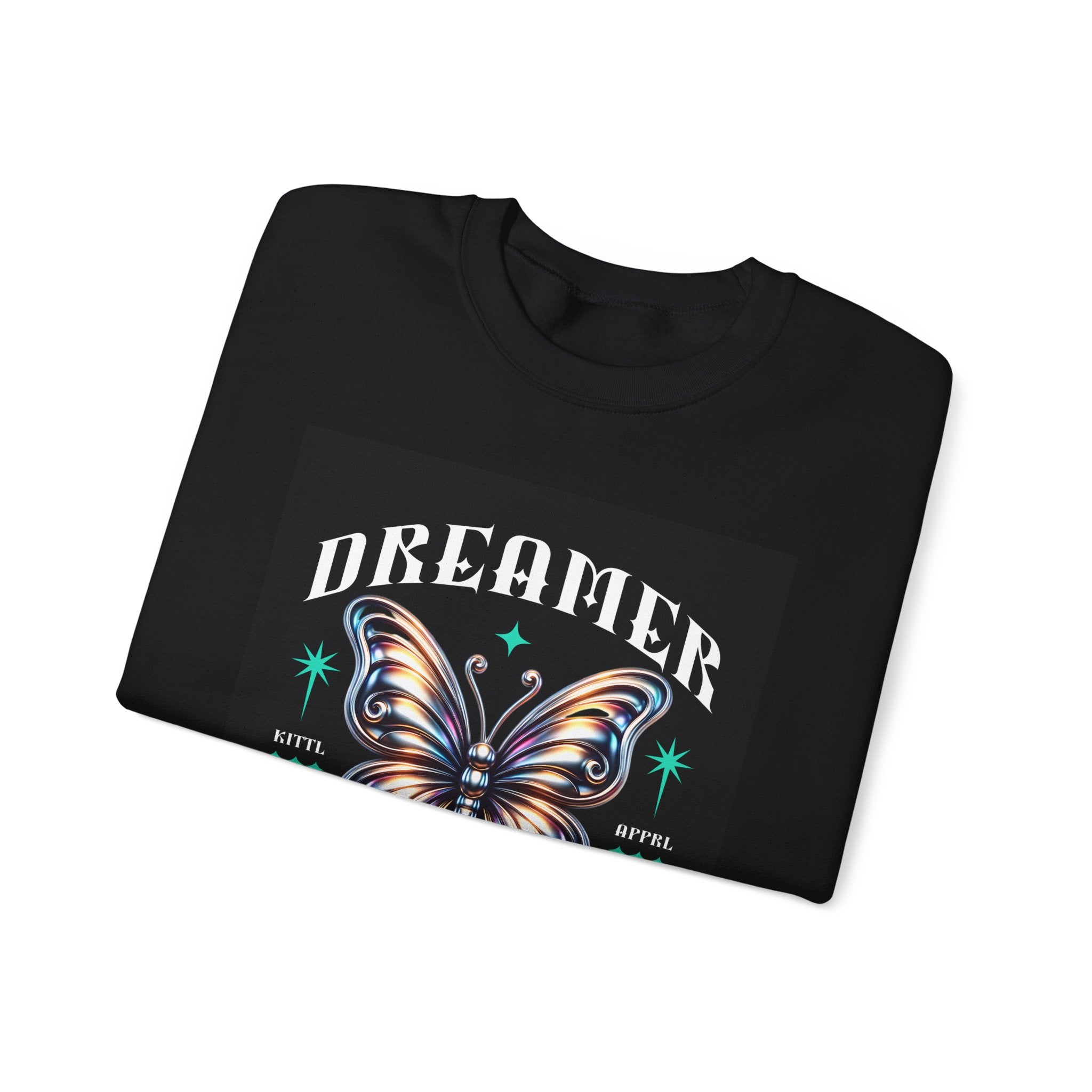 Dreamer Butterfly Crewneck Sweatshirt — Inspiring 'Dreamer' Graphic Pullover
