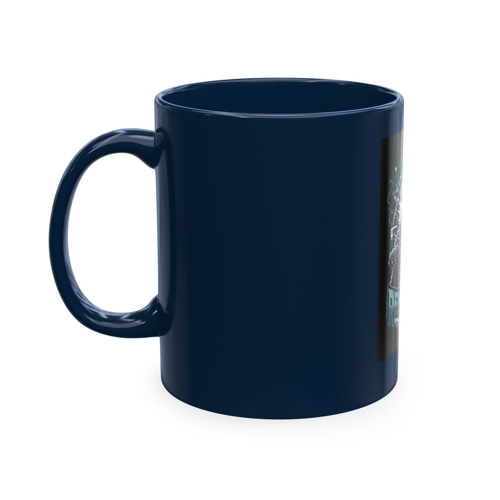Nightmare Renegade Ceramic Mug — Grim Reaper Biker "King of the Shadows" Coffee Cup
