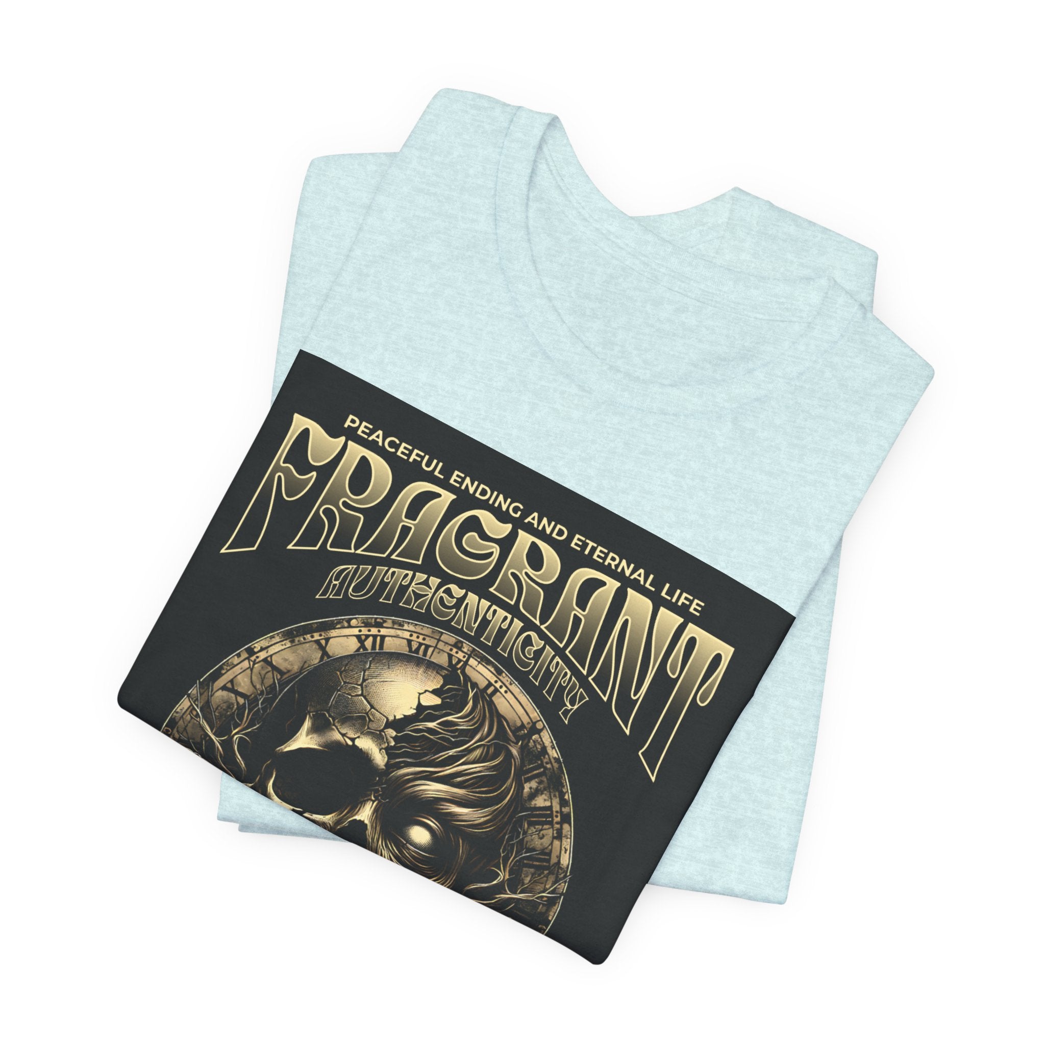 Skull & Roses Graphic Tee — "Fragrant" Vintage Gothic Band Shirt