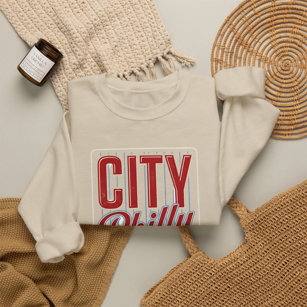 City Philly Baseball Sweatshirt | Regional Baseball Pride, City Sportswear
