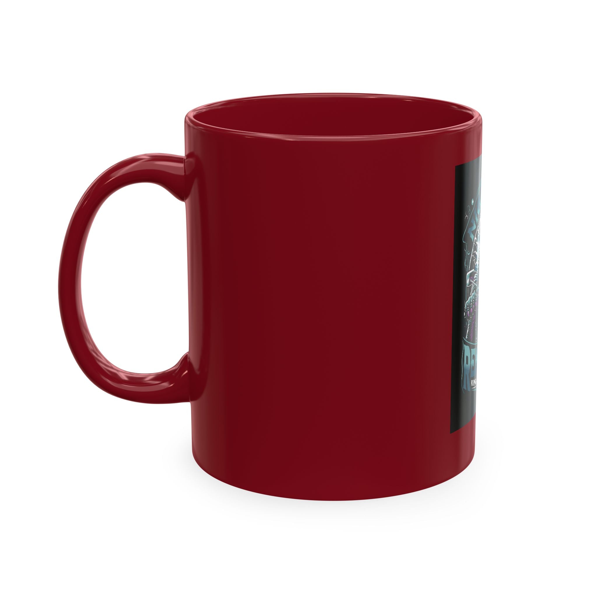 Nightmare Renegade Ceramic Mug — Grim Reaper Biker "King of the Shadows" Coffee Cup