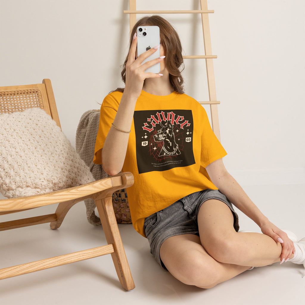 Vintage Gothic Cat Tee — 'Witchery' Retro Occult Graphic T-Shirt