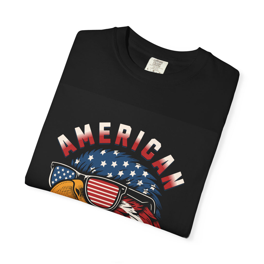 American Eagle Sunglasses T-Shirt — Patriotic USA Flag Graphic