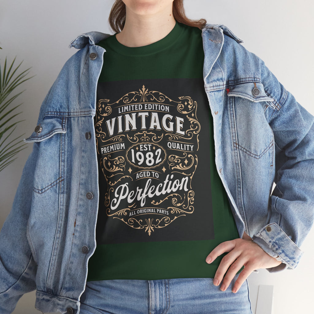 Vintage 1982 T-Shirt – Limited Edition Retro Birthday Gift