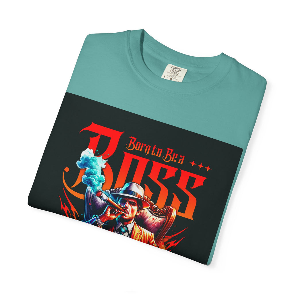 Boss Vintage Graphic T-Shirt — "Born to Be a Boss" Retro Mafia Design