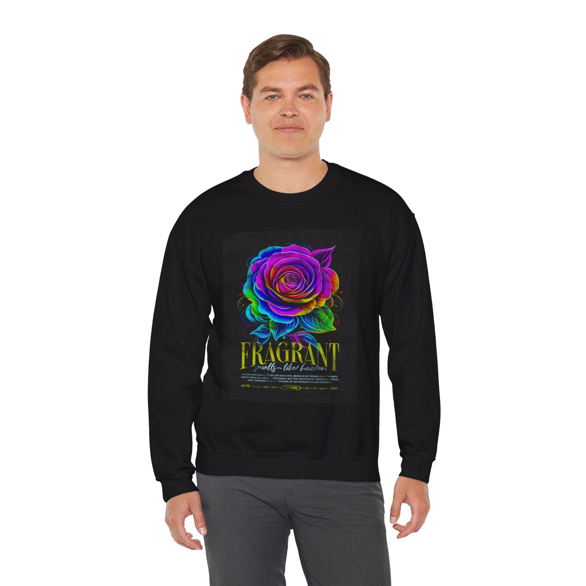 Fluorescent Rose “Fragrant” Crewneck Sweatshirt