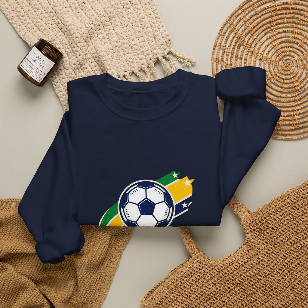 Futebol Brasil Sweatshirt | Brazil Soccer Flag Colors, National Pride