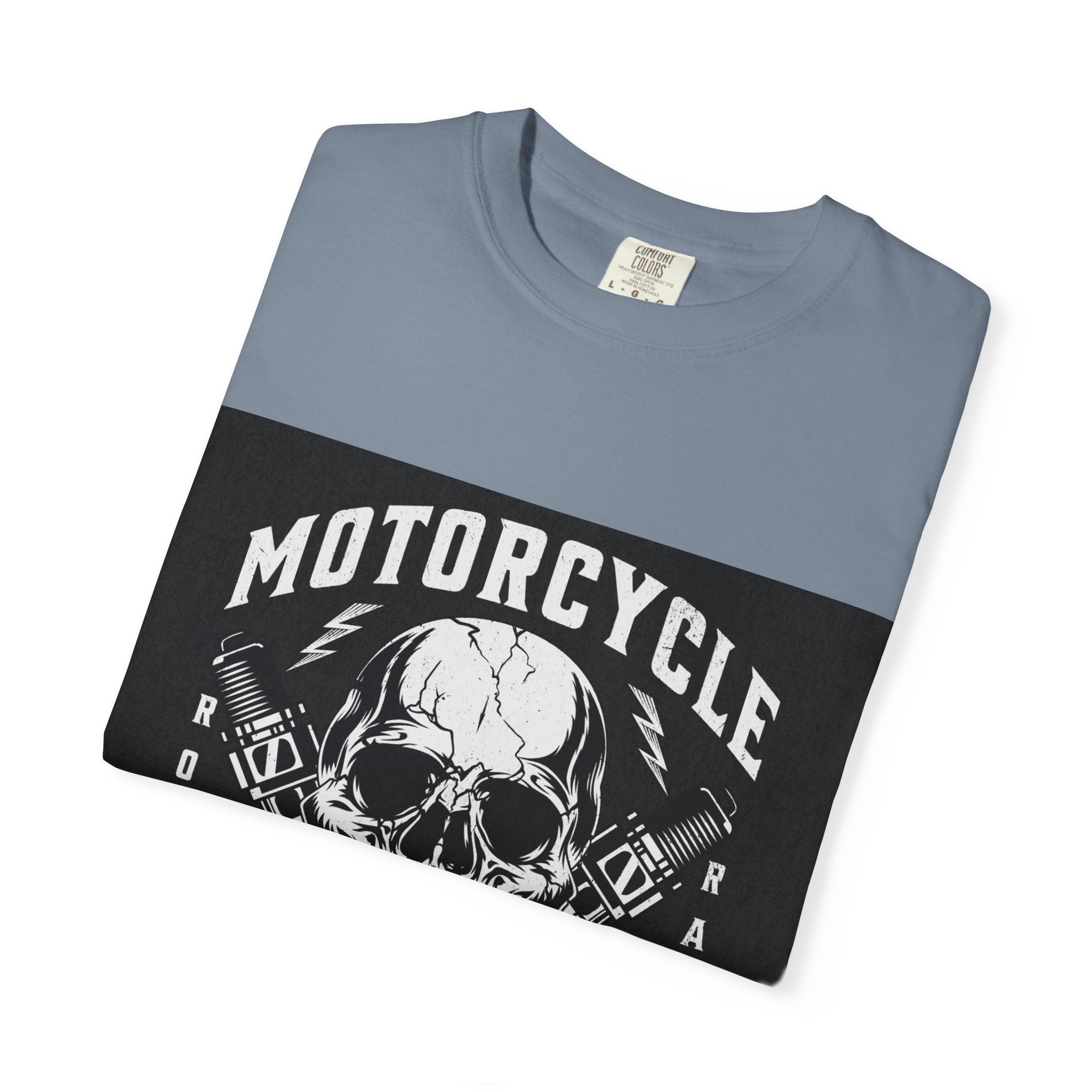 Motorcycle Skull Tee — "Legendary Riders" Vintage Biker Graphic T-Shirt