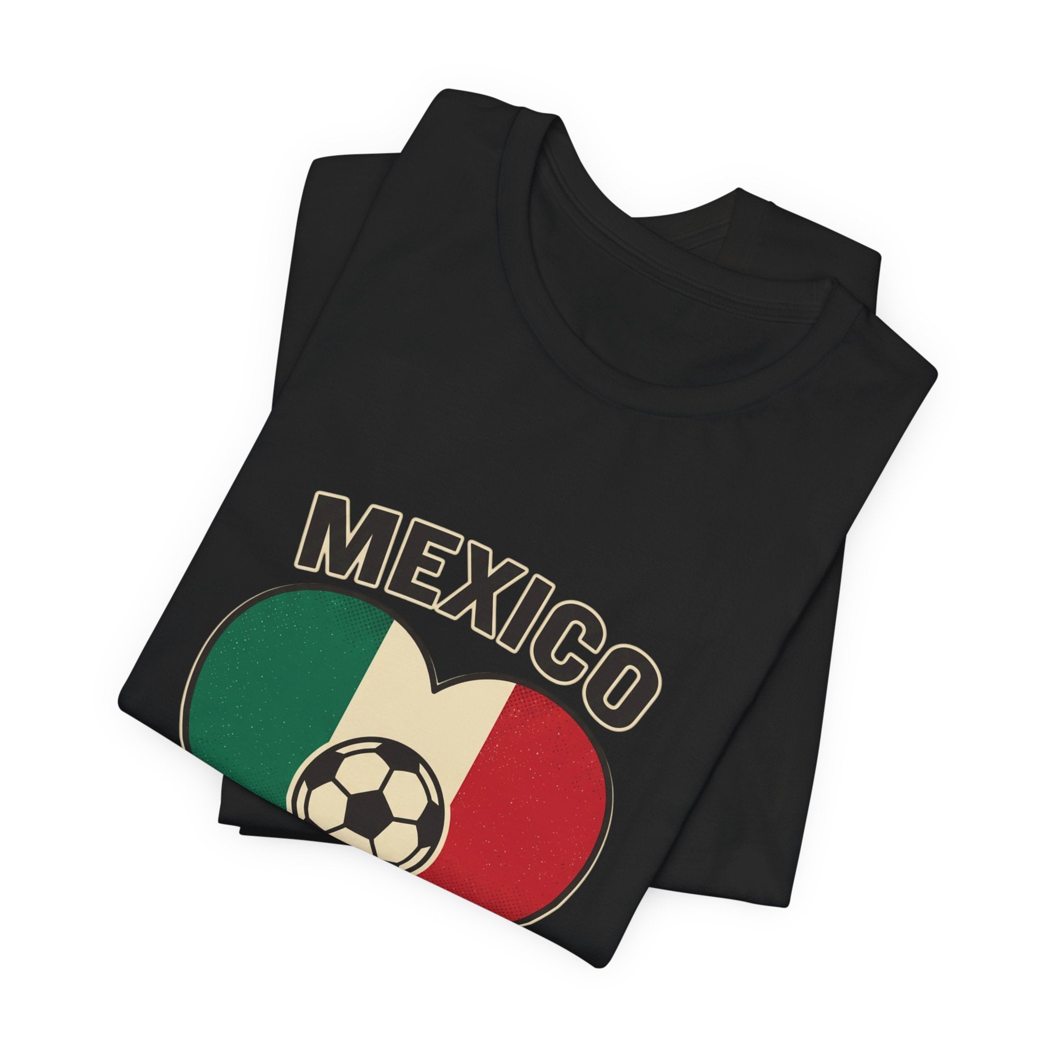 Mexico Heart Flag Futbolero Tee | Soccer Country Pride