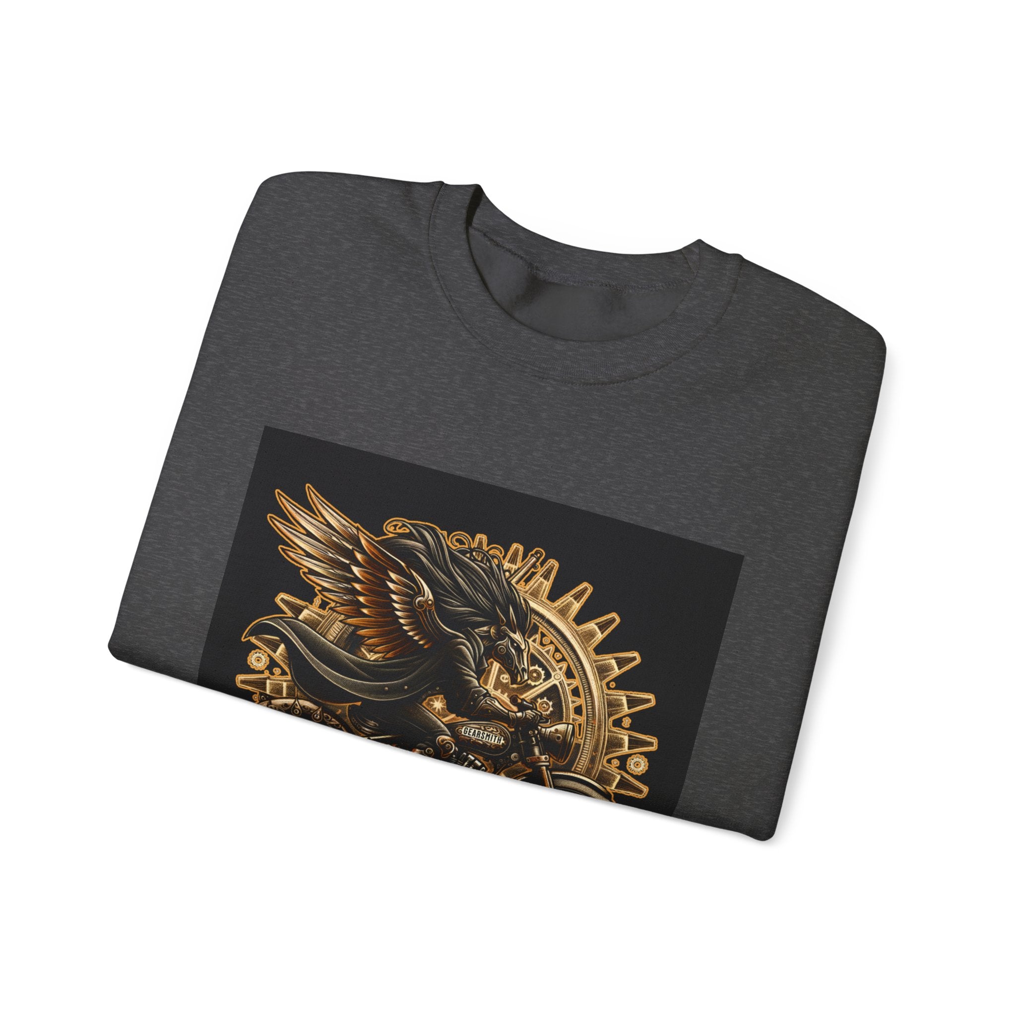 Motorcycle Eagle Crewneck Sweatshirt – "Liberty Rider" Vintage Biker Graphic