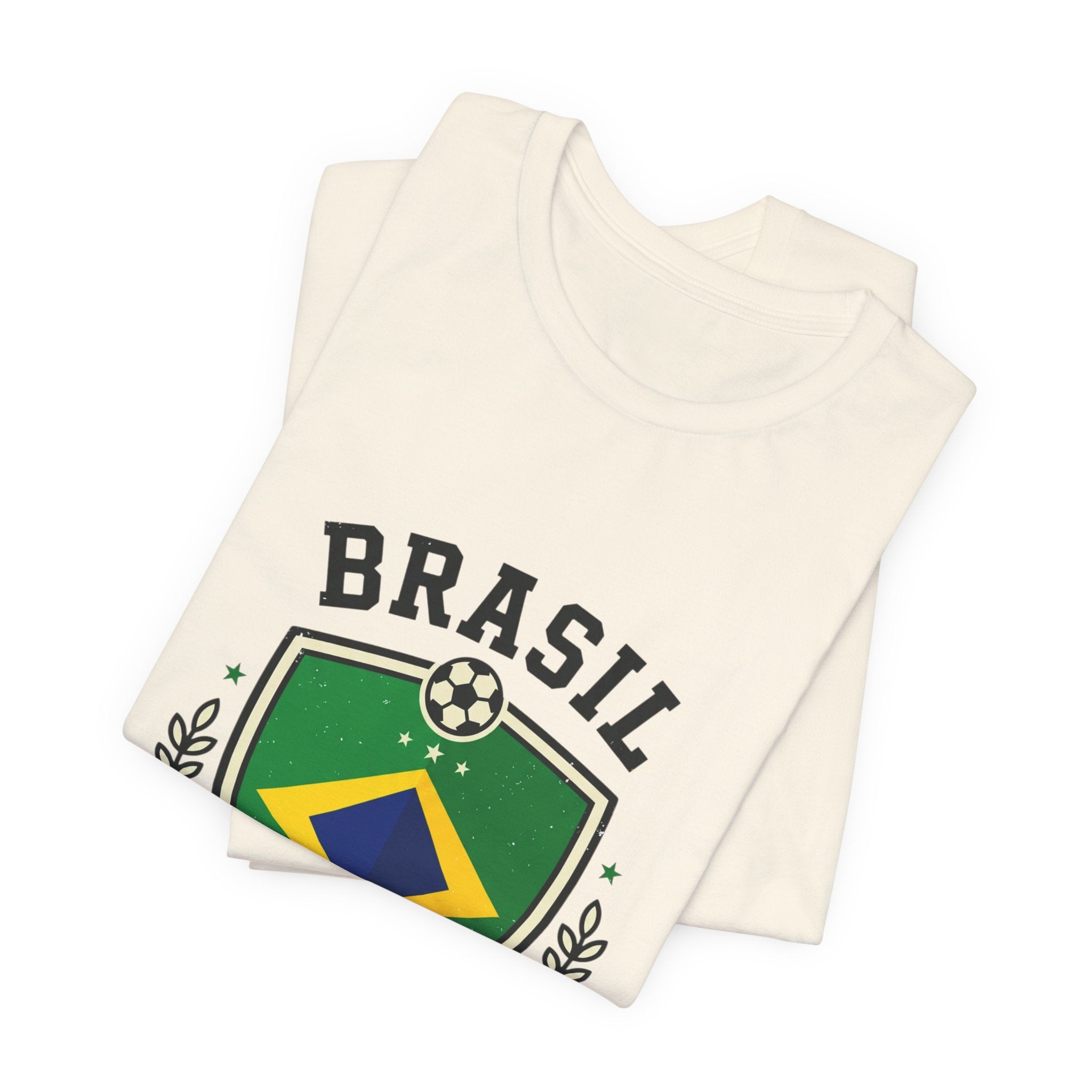 Brasil Futebol Crest T-Shirt | Brazil Soccer Pride, National Flag Colors