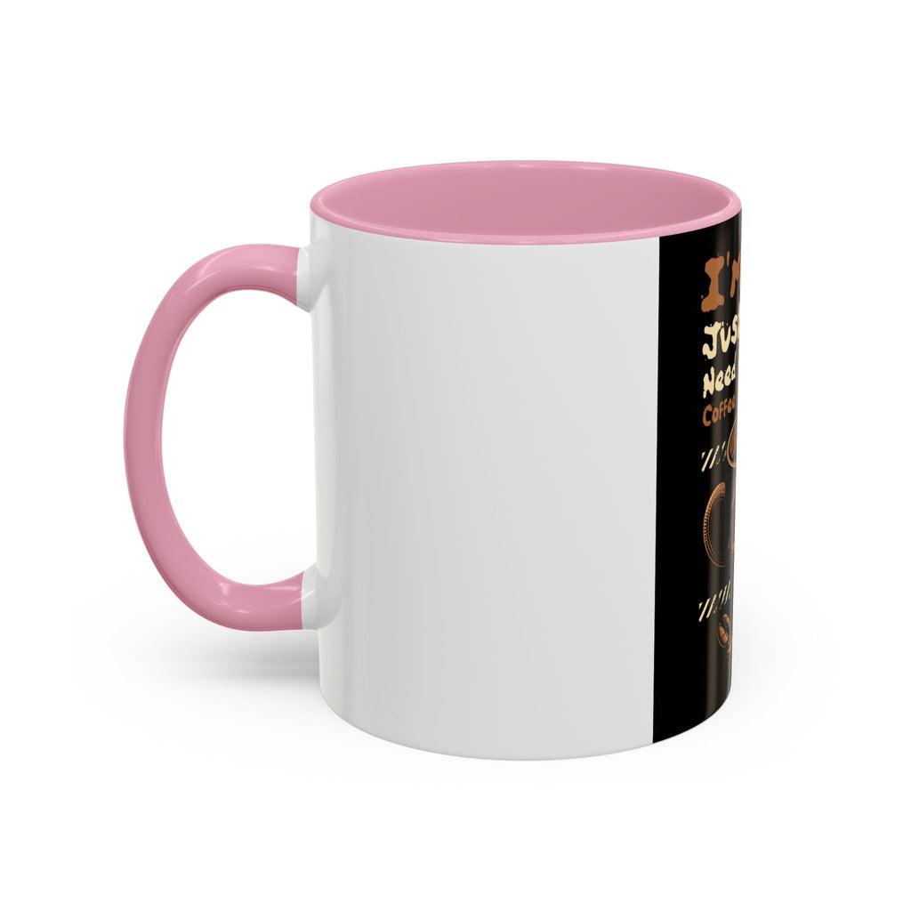Skull Coffee Mug – "I'm Fine Just Need Coffee" Gothic Ceramic Mug