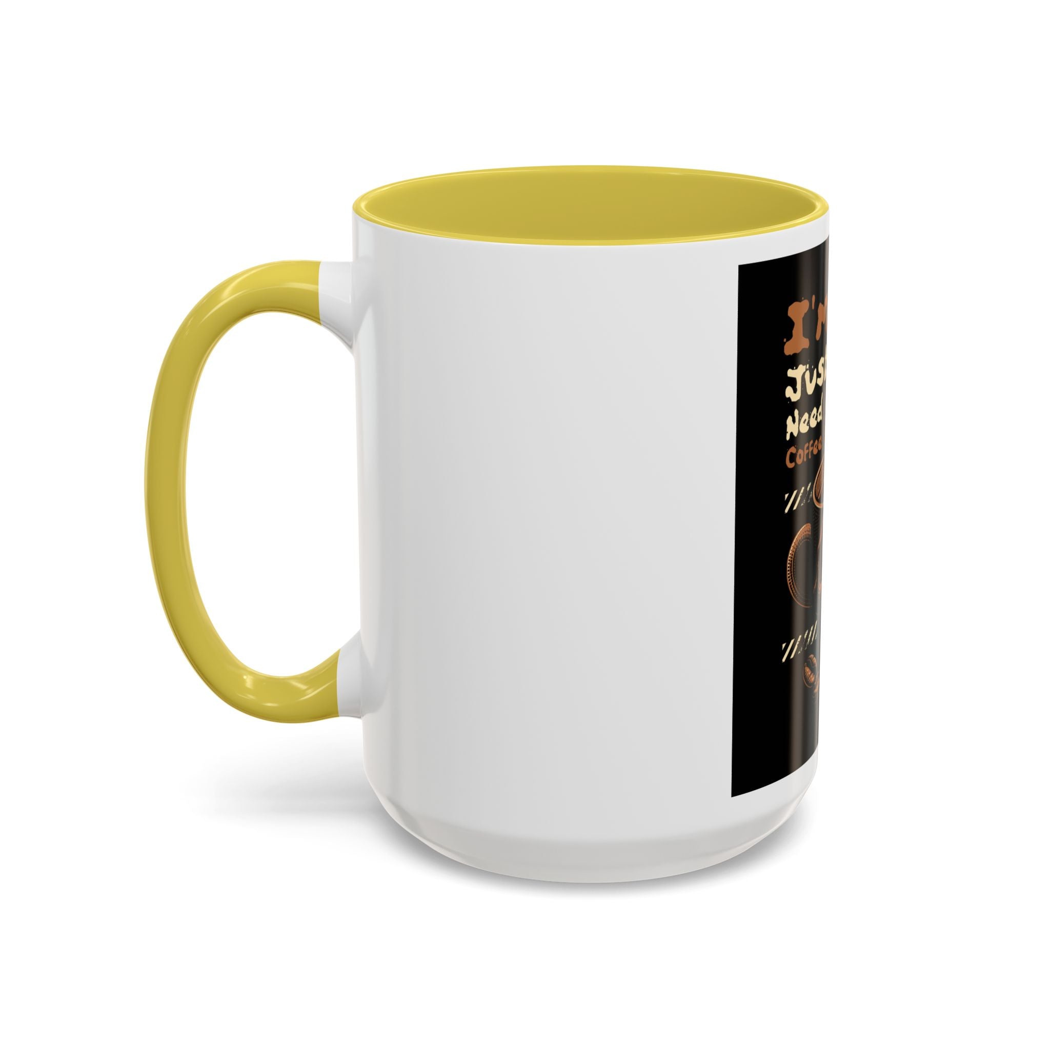 Skull Coffee Mug – "I'm Fine Just Need Coffee" Gothic Ceramic Mug