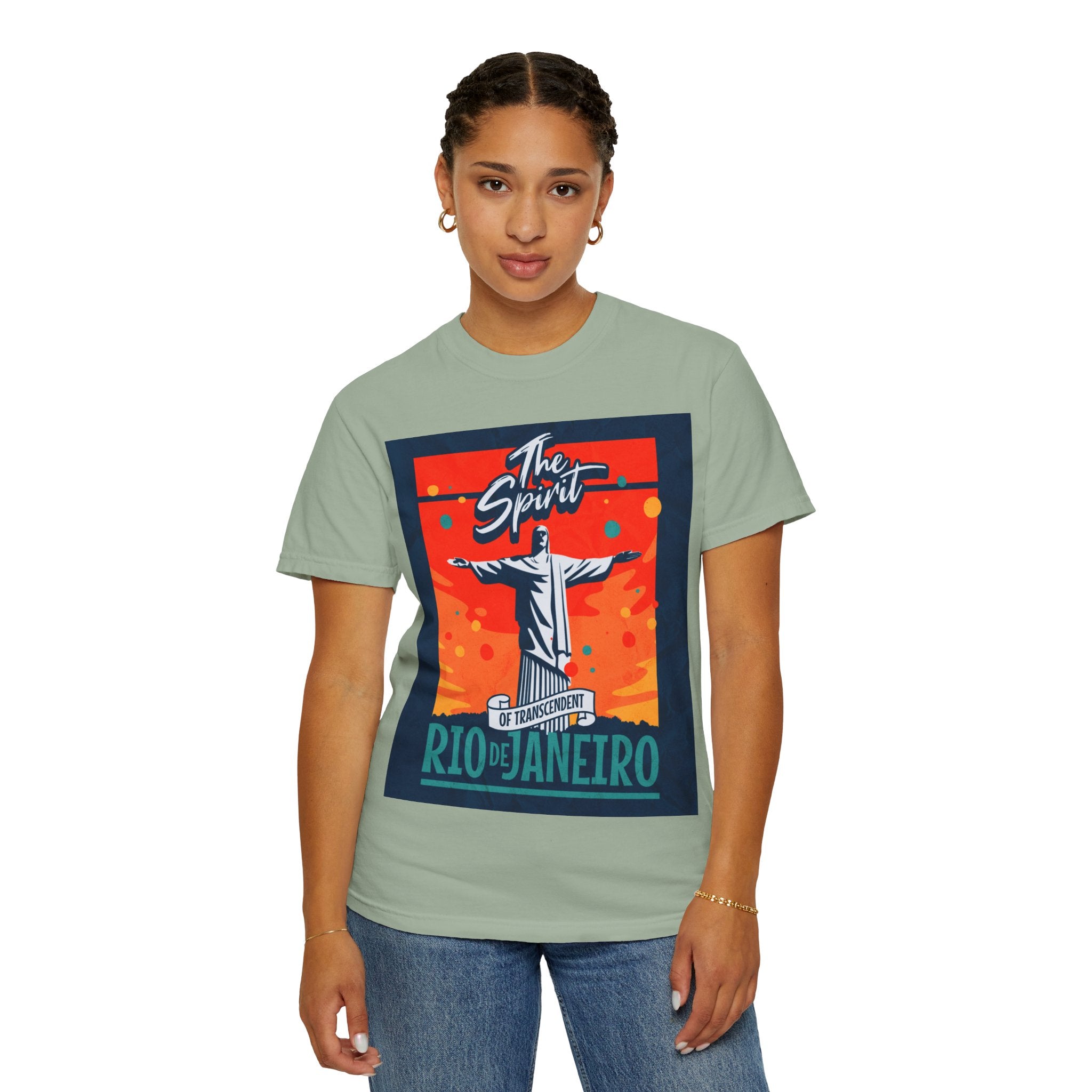 Rio de Janeiro Christ the Redeemer Poster T-Shirt — 'The Spirit' Graphic Tee