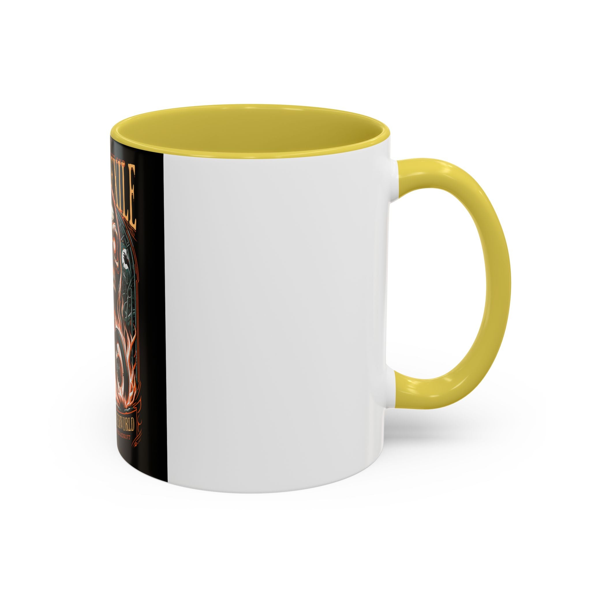 Eternal Exile Skull Biker Mug — Gothic Motorcycle Coffee Cup (11oz/15oz)