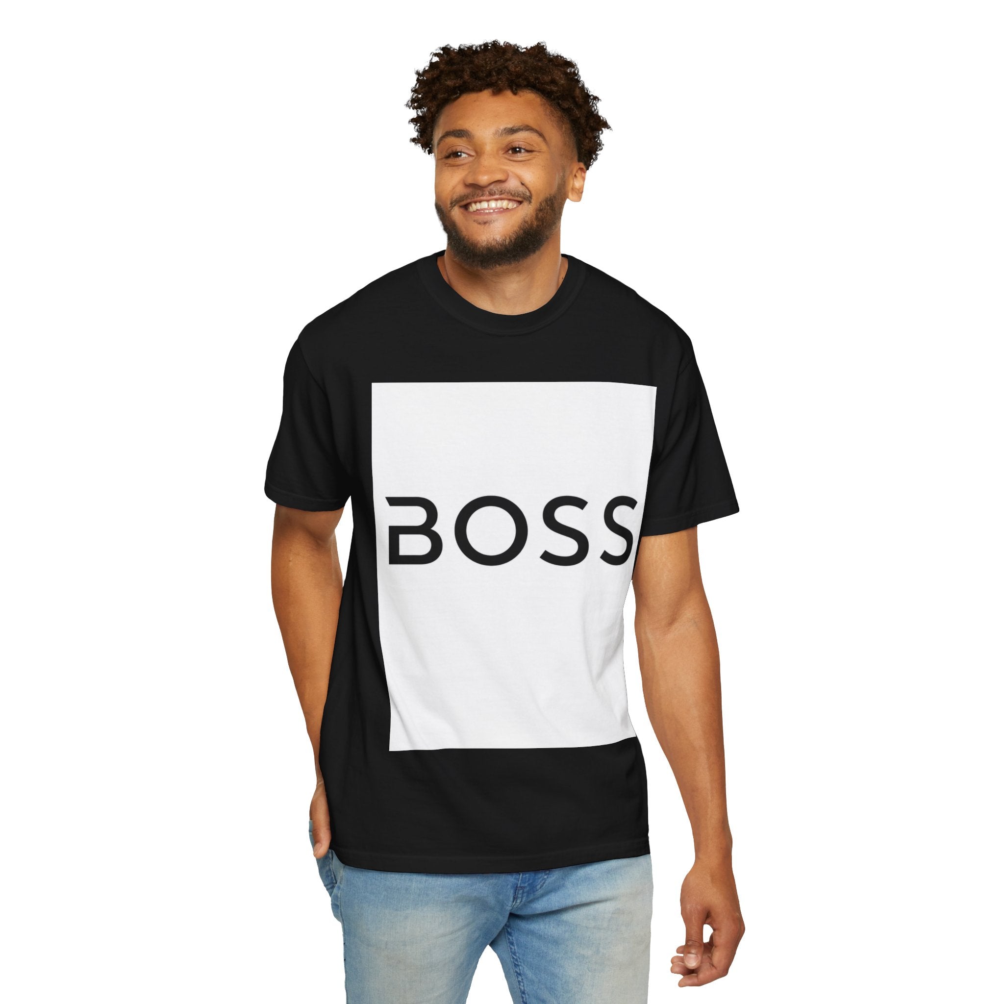 BOSS Graphic T-Shirt — Bold Minimalist Logo Tee for Confident Style