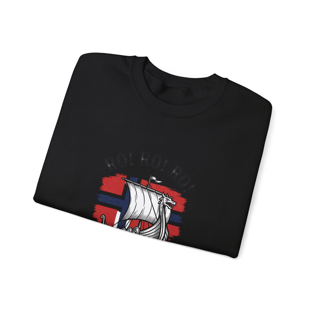 Ro! Ro! Ro! Norway Viking Ship Sweatshirt | Norwegian Flag, Football Chant