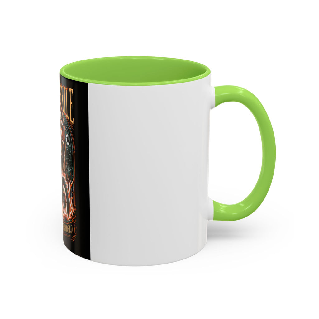 Eternal Exile Skull Biker Mug — Gothic Motorcycle Coffee Cup (11oz/15oz)