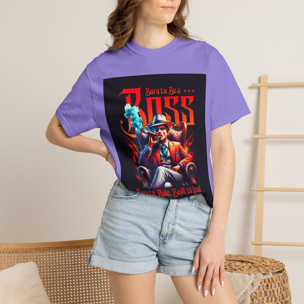 Boss Vintage Graphic T-Shirt — "Born to Be a Boss" Retro Mafia Design