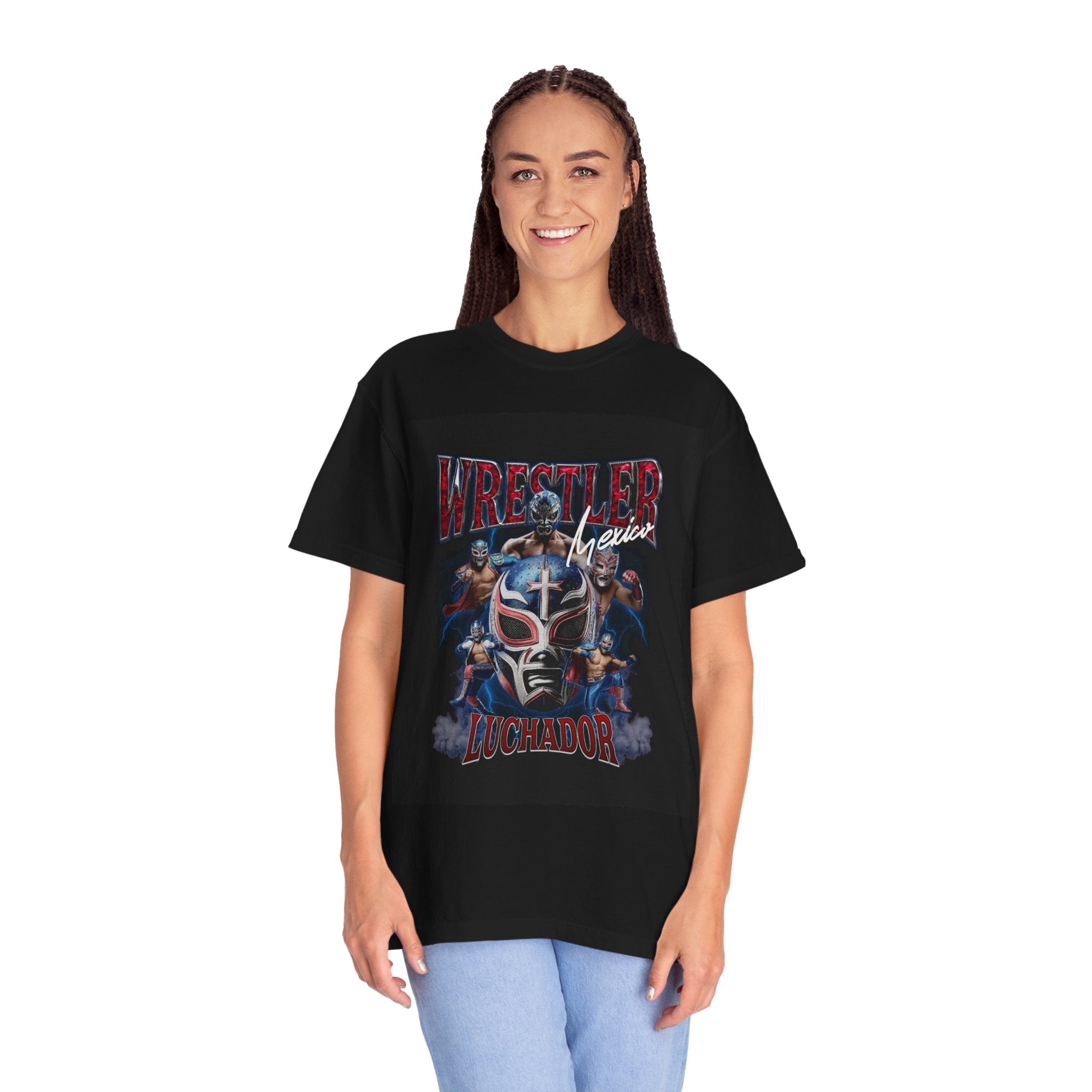 Wrestler Luchador Graphic T-Shirt — Mexican Masked Wrestling Tee