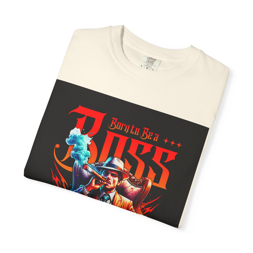 Boss Vintage Graphic T-Shirt — "Born to Be a Boss" Retro Mafia Design