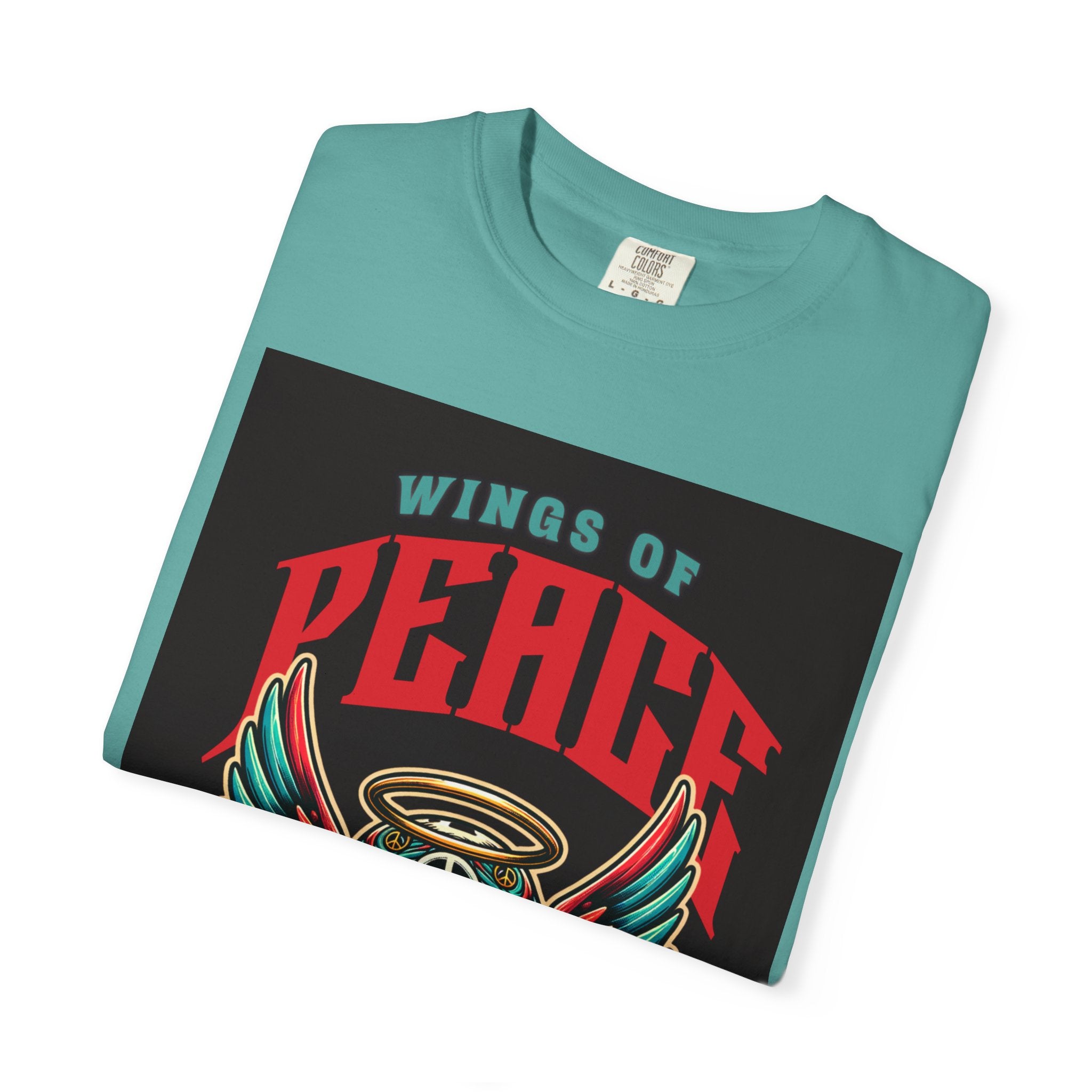 Wings of Peace Skull T-Shirt — "Soar Above With Love" Vintage Graphic Tee