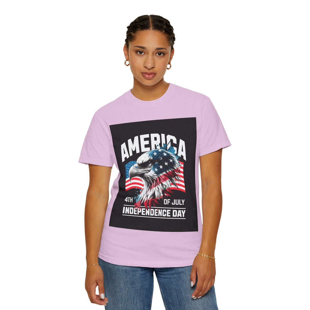 Independence Day T-shirt — 'America' Eagle Flag 4th of July Tee