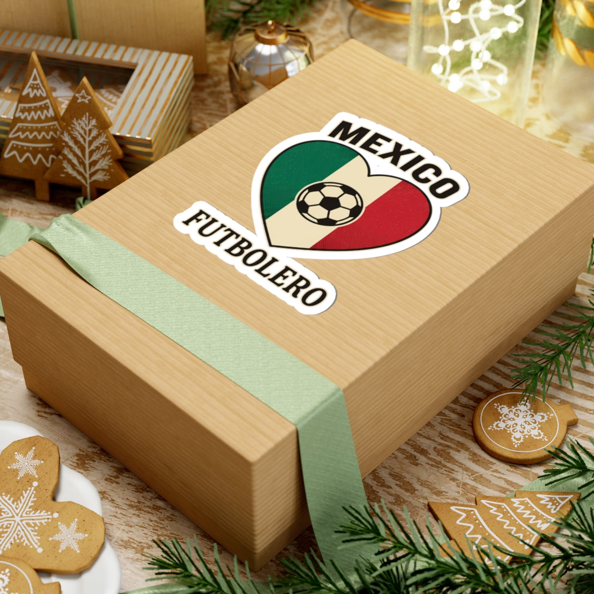 Mexico Futbolero Heart Sticker | Soccer Pride, Mexican Flag Colors