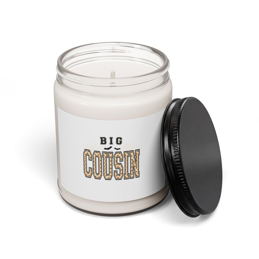 Big Cousin Candle, Halloween family name candle | spooky letters soy jar