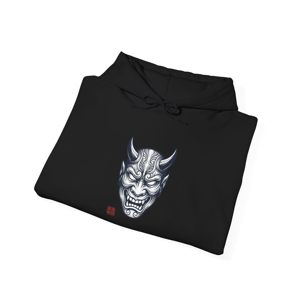 Hannya Mask Hoodie | Traditional Tattoo-Inspired, Vintage Flash Style