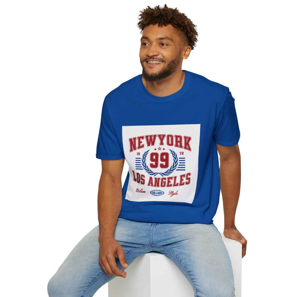 New York 99 Vintage Sports Tee — Collegiate Graphic T-Shirt