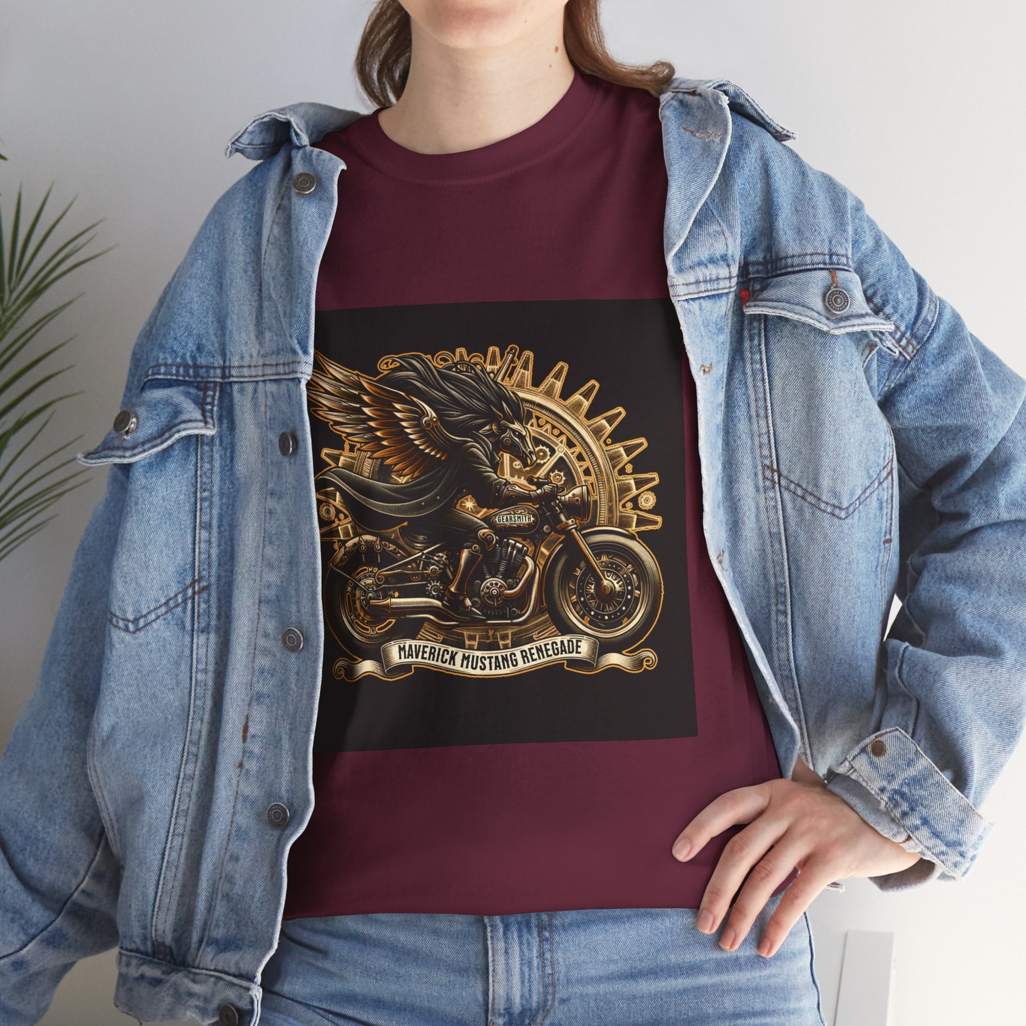 Vintage Winged Motorcycle Tee — "Ride Forever, Ride Free" Biker T-Shirt