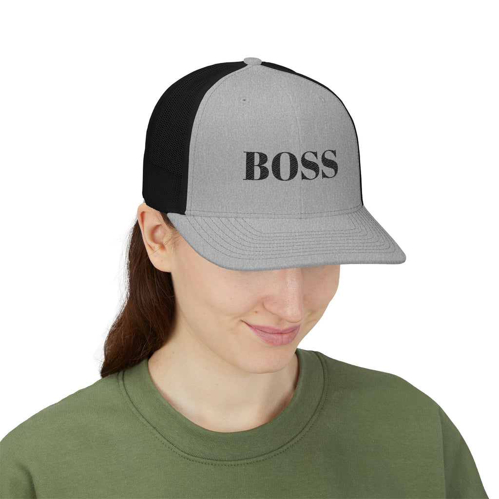 BOSS Trucker Cap – Embroidered Snapback Mesh Hat