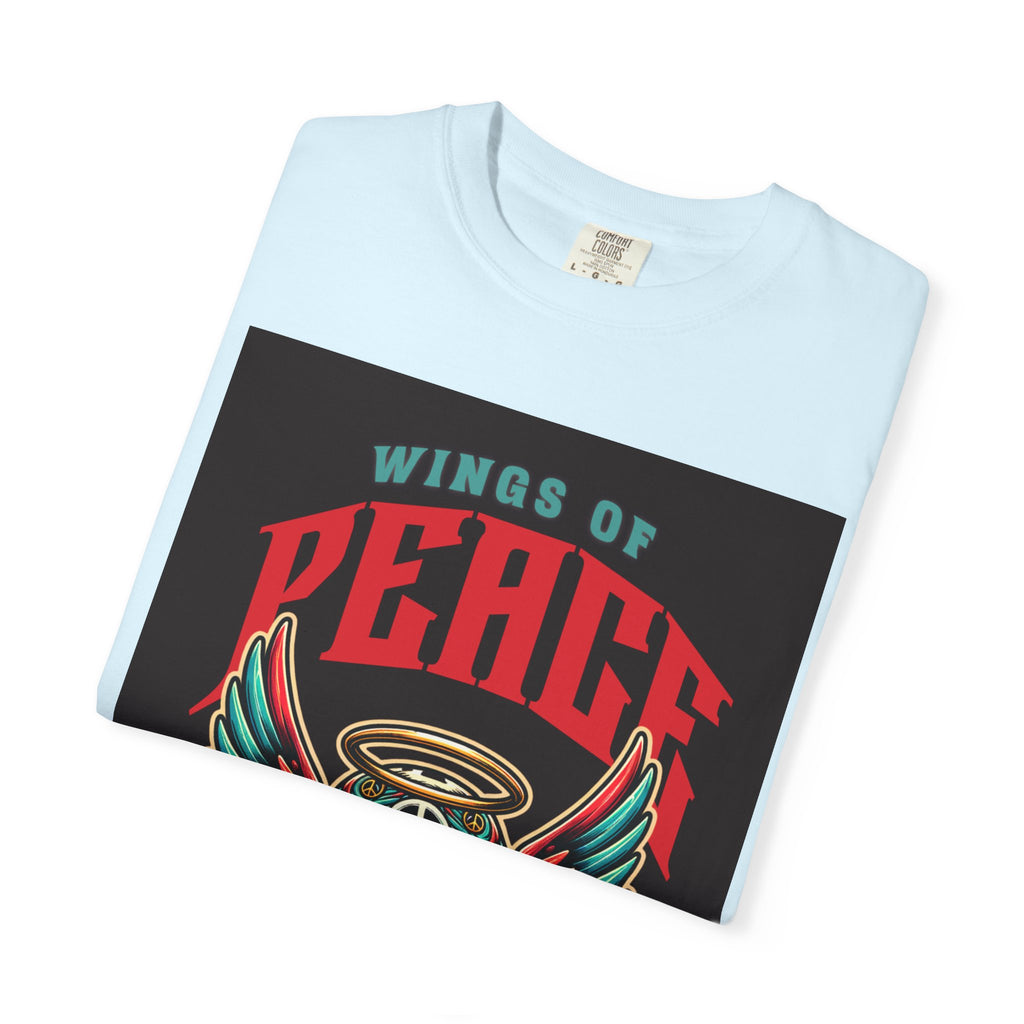 Wings of Peace Skull T-Shirt — "Soar Above With Love" Vintage Graphic Tee