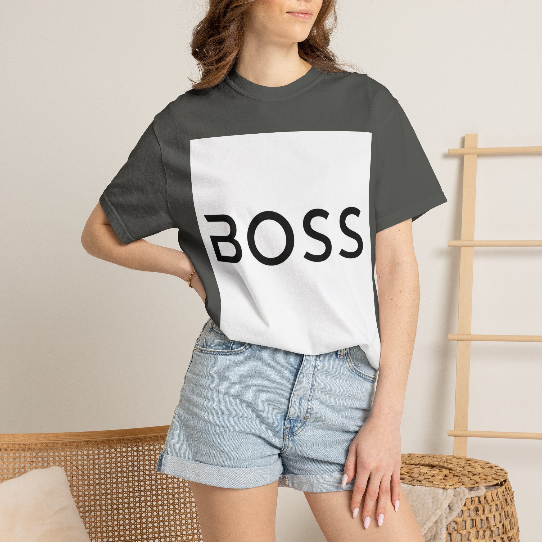 BOSS Graphic T-Shirt — Bold Minimalist Logo Tee for Confident Style