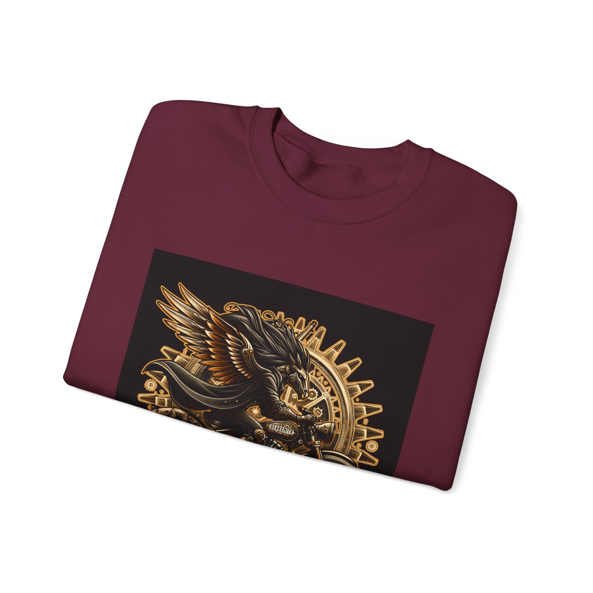 Motorcycle Eagle Crewneck Sweatshirt – "Liberty Rider" Vintage Biker Graphic
