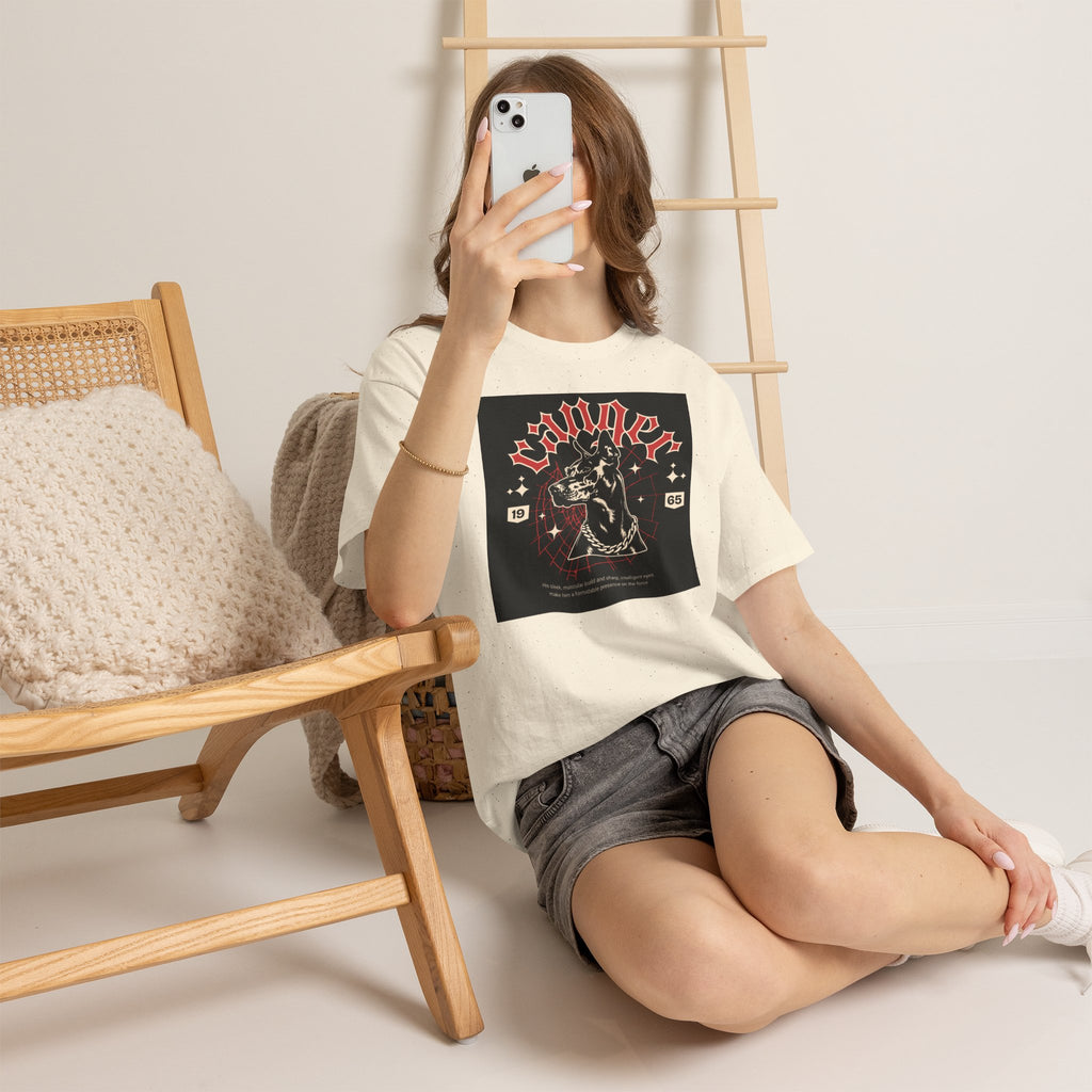 Vintage Gothic Cat Tee — 'Witchery' Retro Occult Graphic T-Shirt