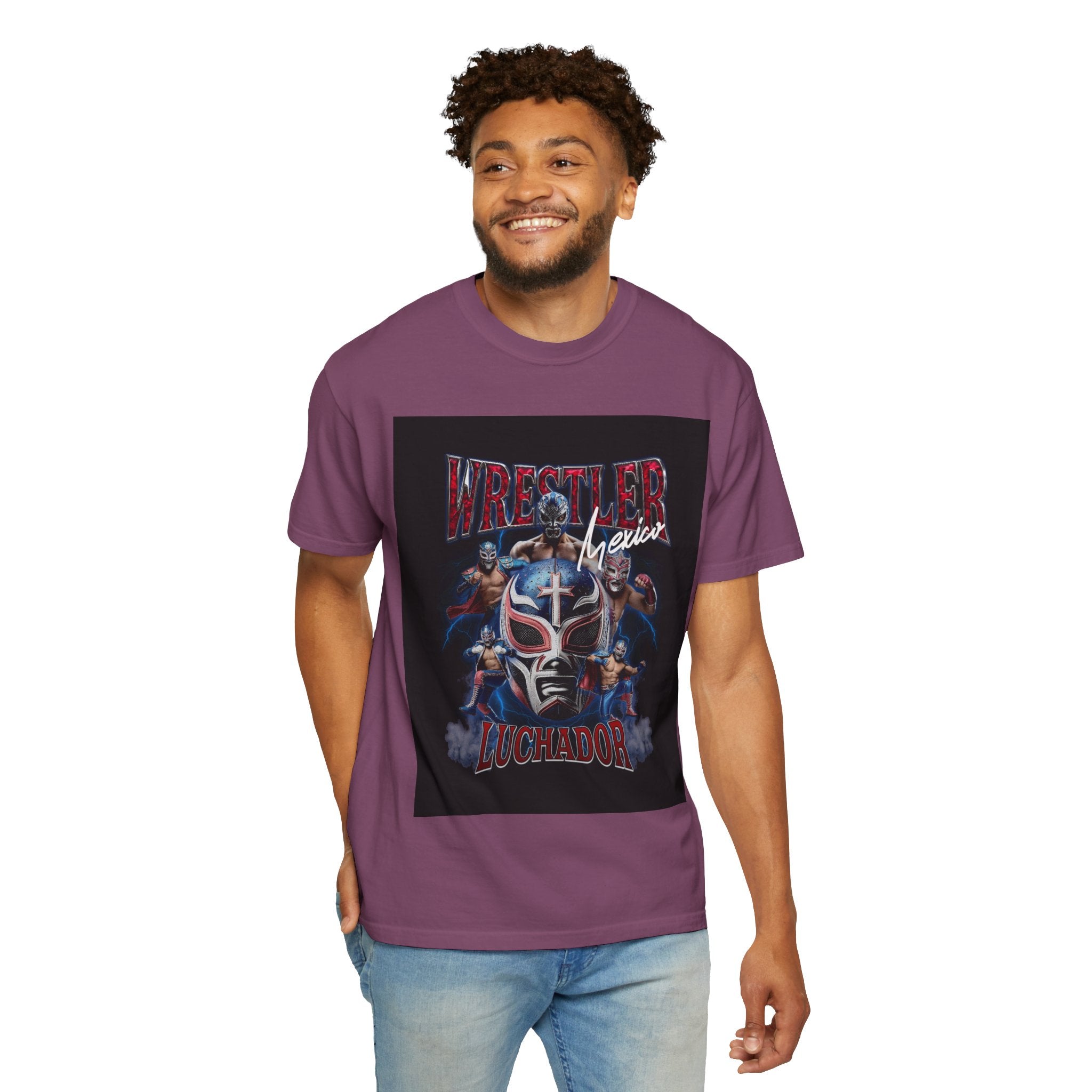 Wrestler Luchador Graphic T-Shirt — Mexican Masked Wrestling Tee