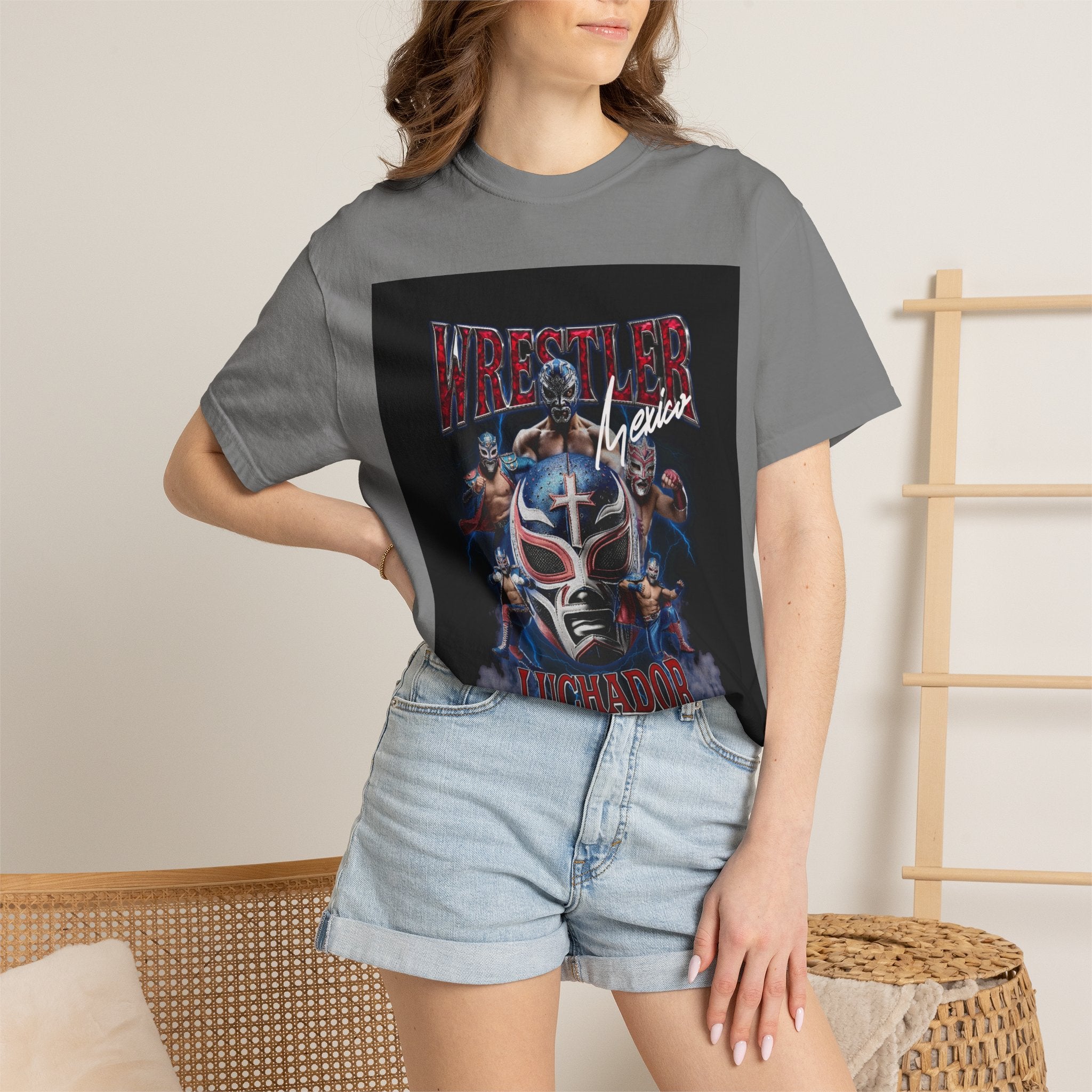 Wrestler Luchador Graphic T-Shirt — Mexican Masked Wrestling Tee