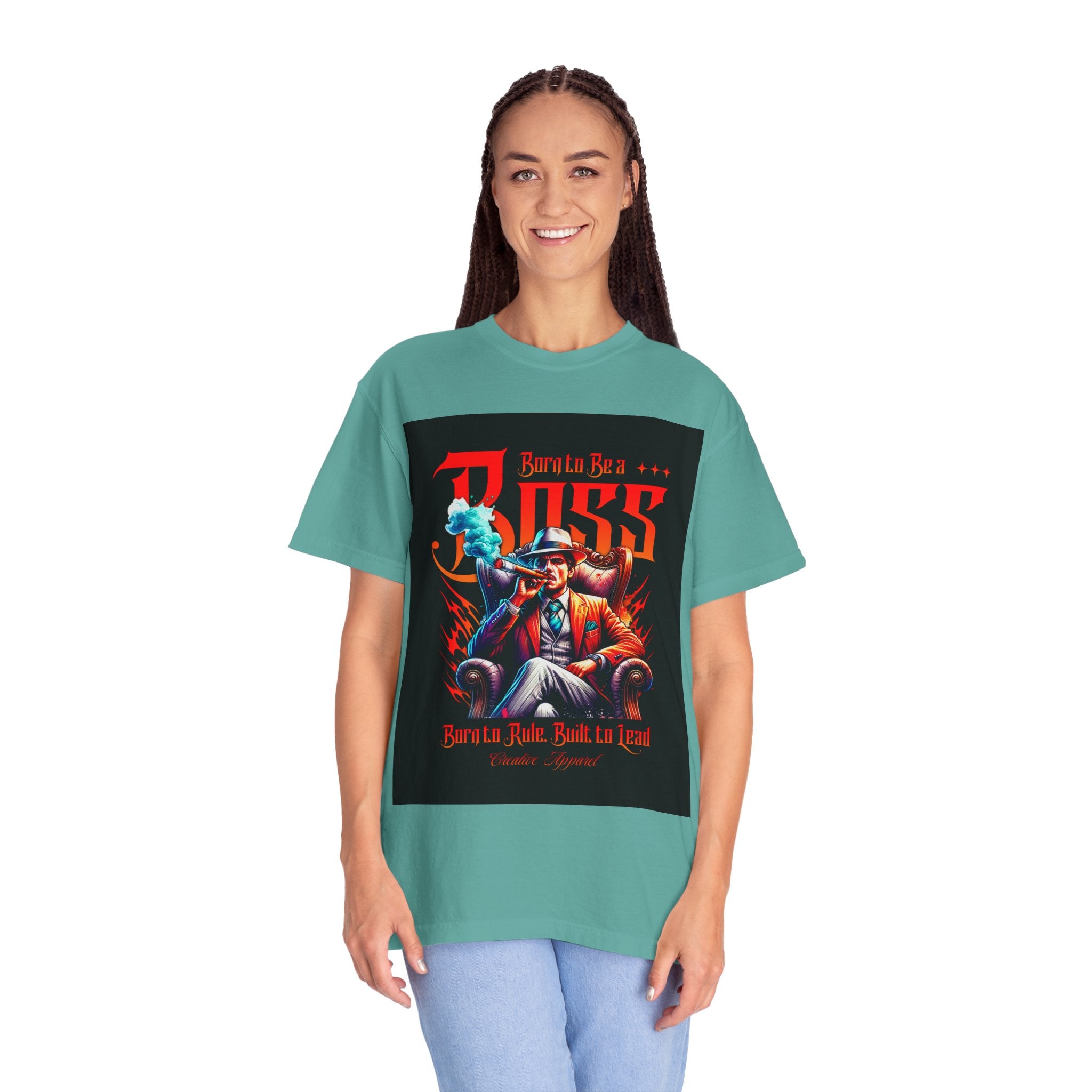 Boss Vintage Graphic T-Shirt — "Born to Be a Boss" Retro Mafia Design