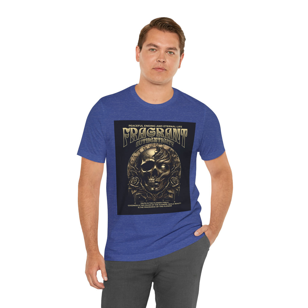 Skull & Roses Graphic Tee — "Fragrant" Vintage Gothic Band Shirt