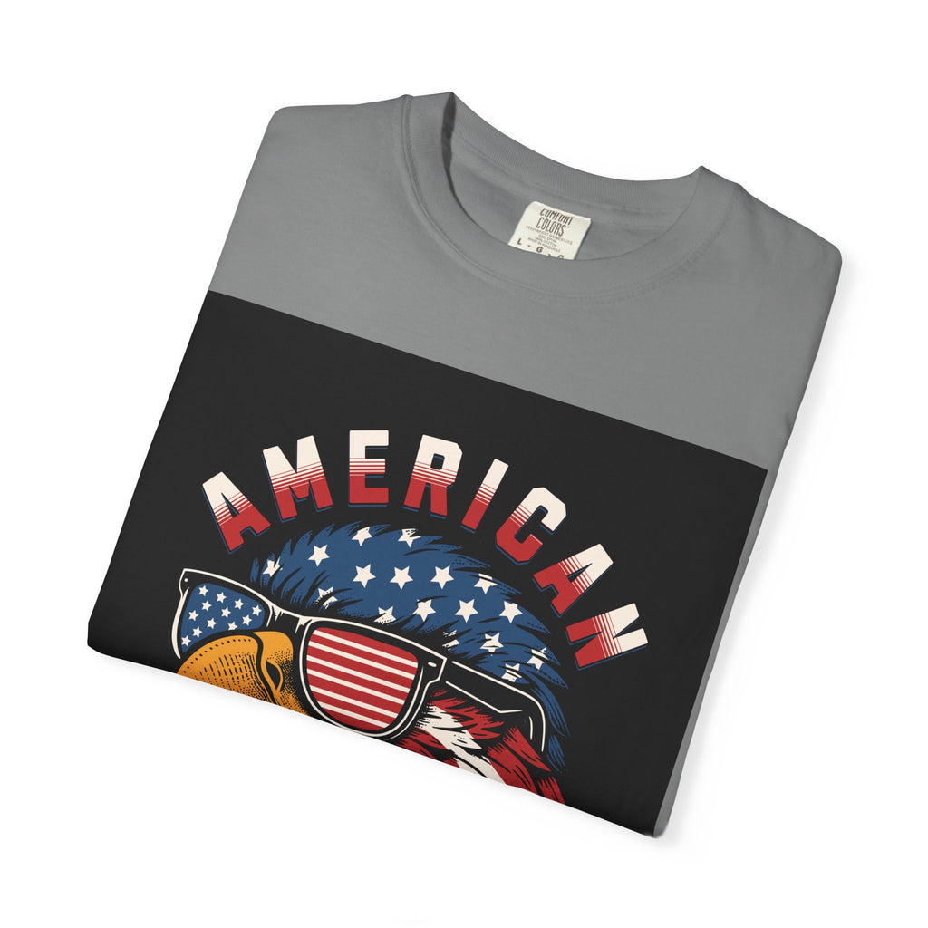American Eagle Sunglasses T-Shirt — Patriotic USA Flag Graphic