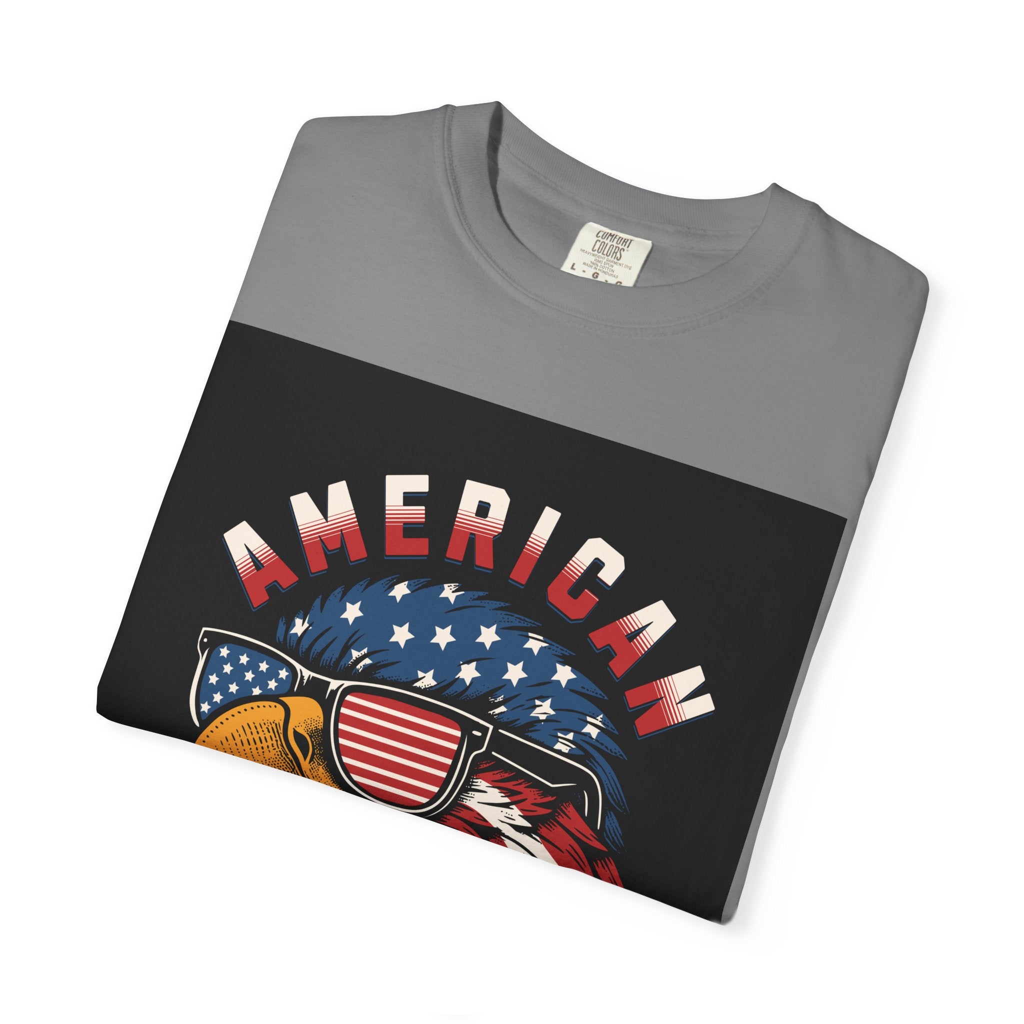 American Eagle Sunglasses T-Shirt — Patriotic USA Flag Graphic