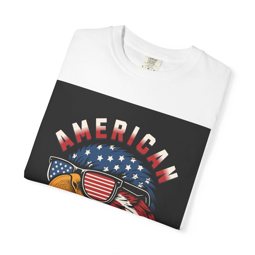 American Eagle Sunglasses T-Shirt — Patriotic USA Flag Graphic