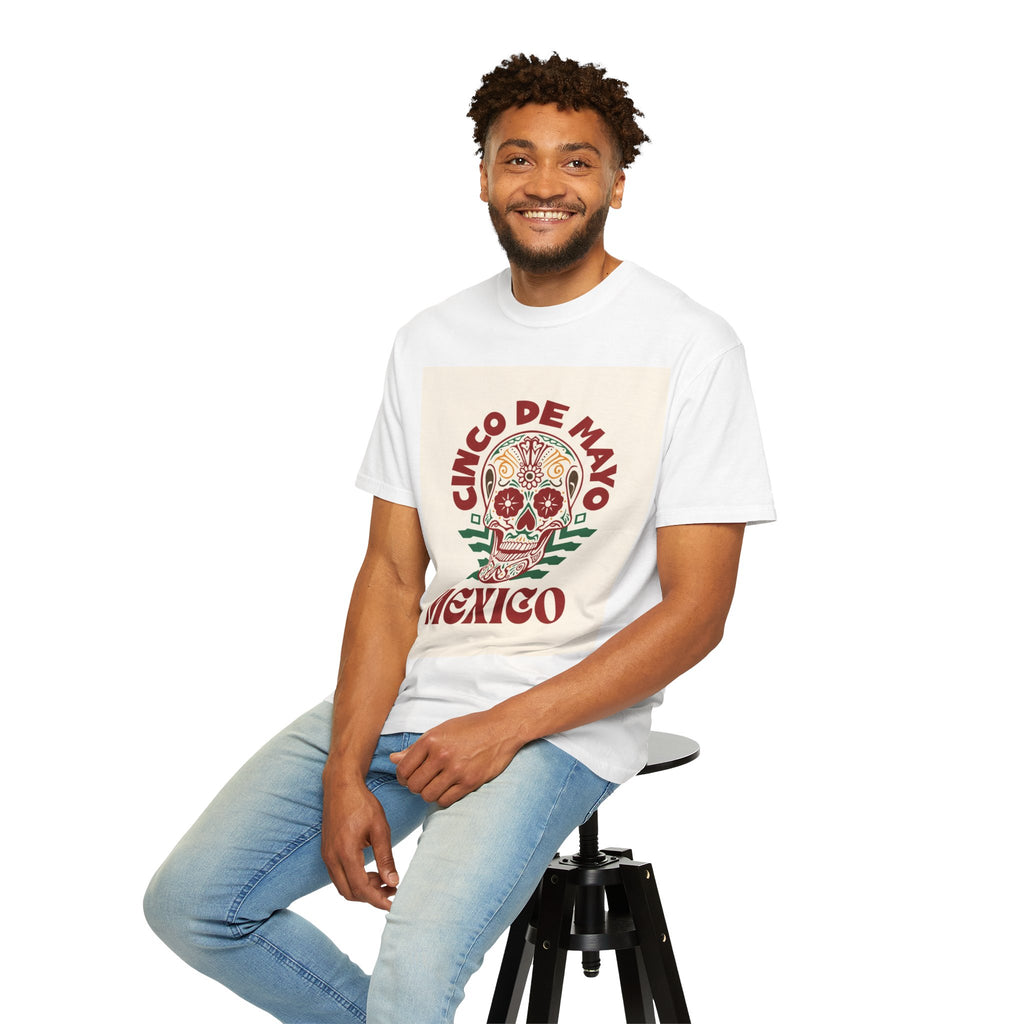 Cinco de Mayo Mexico Sugar Skull T-Shirt