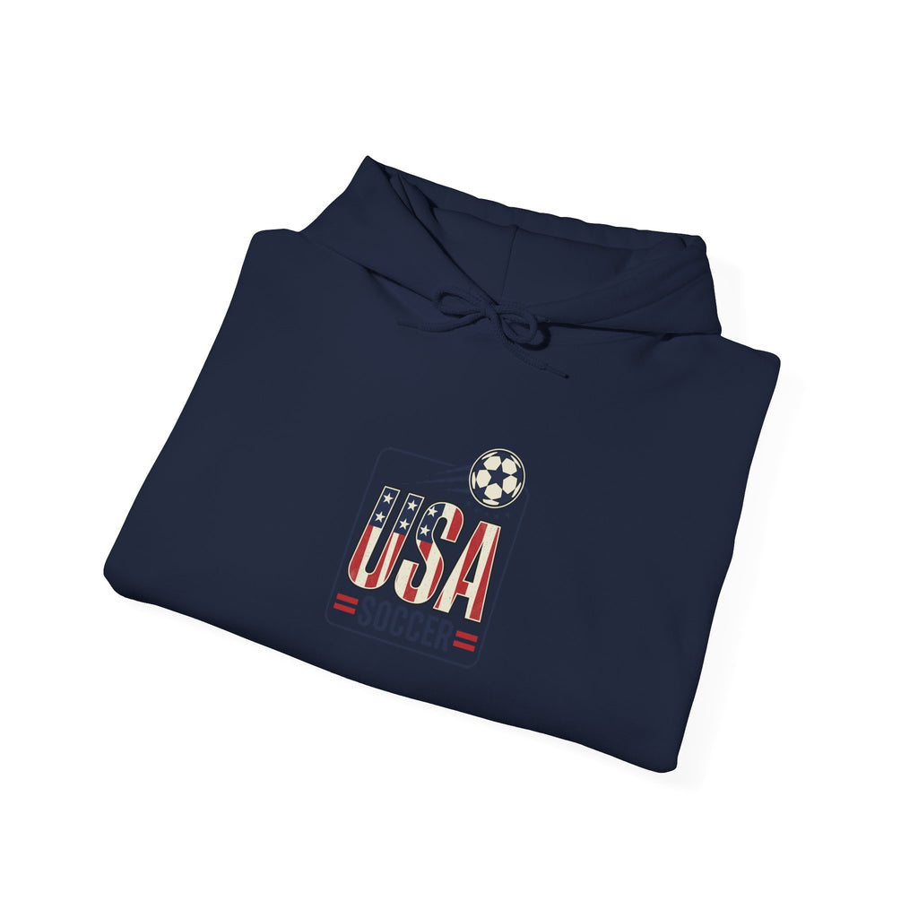 USA Soccer Hoodie | Country Pride, American Flag Crest