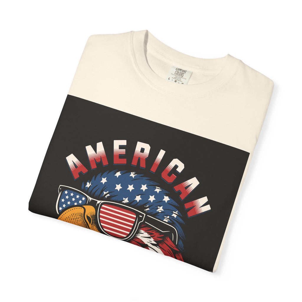 American Eagle Sunglasses T-Shirt — Patriotic USA Flag Graphic