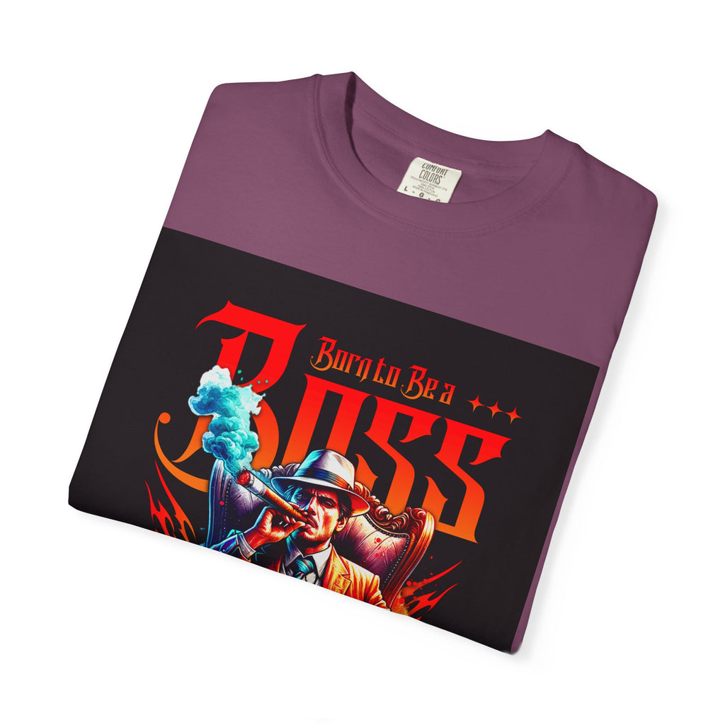 Boss Vintage Graphic T-Shirt — "Born to Be a Boss" Retro Mafia Design