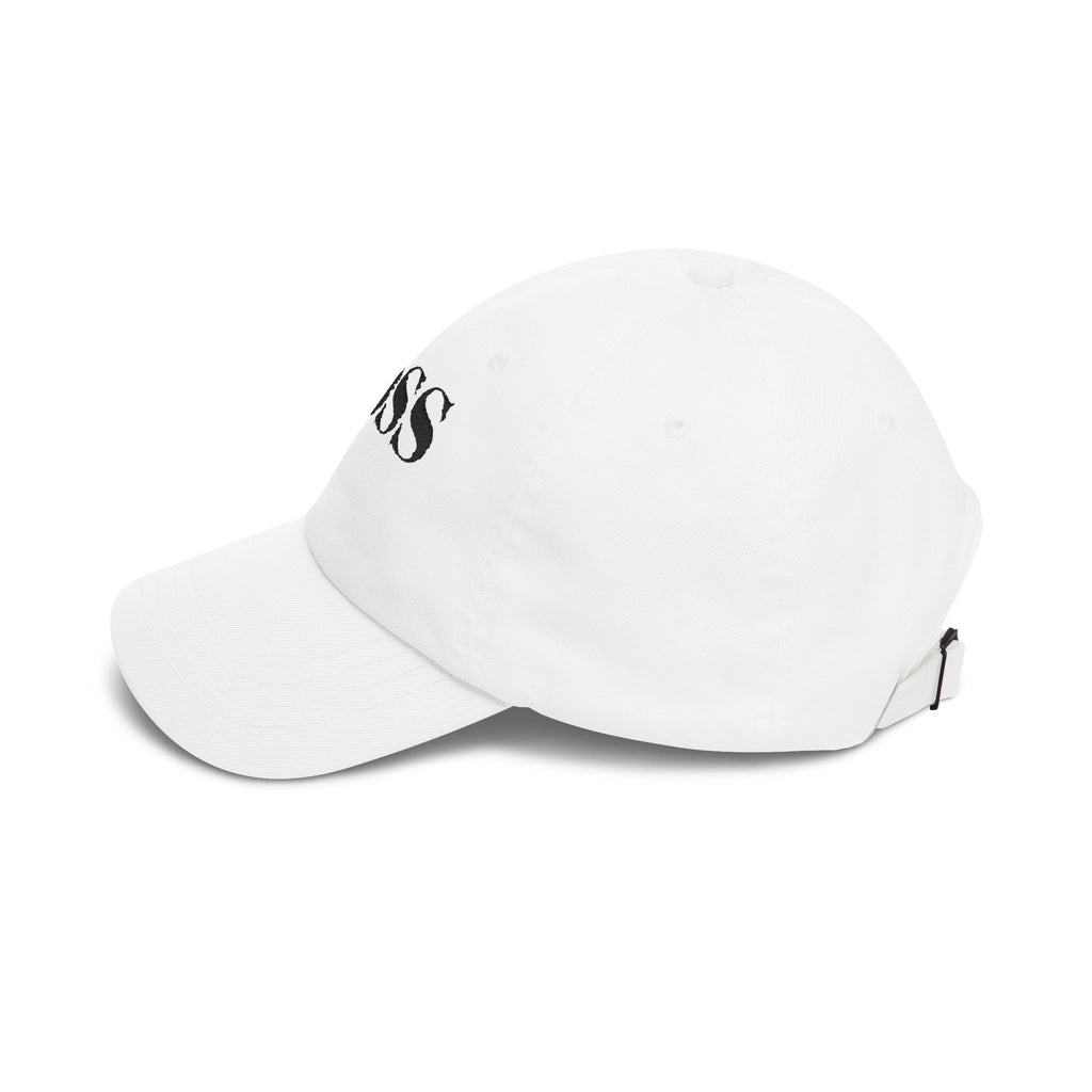 BOSS Embroidered Dad Cap - Classic White Baseball Hat